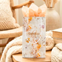 Florais em Aquarela com Monograma Personalizado El