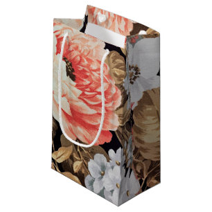 Sacola Para Presentes Pequena Floral antiquado