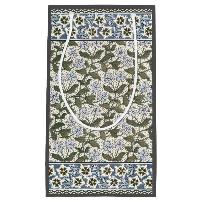 Sacola Para Presentes Pequena Floral Elegante Bonito da Flor de Verão (Frente)