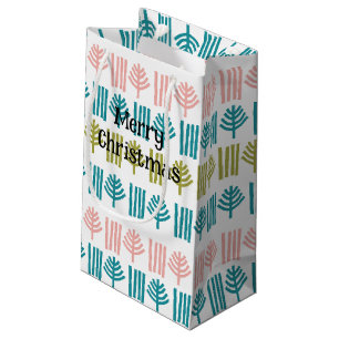 Sacola Para Presentes Pequena Floresta de Natal