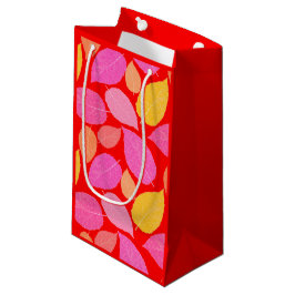 Sacola Para Presentes Pequena Folhas de outono.