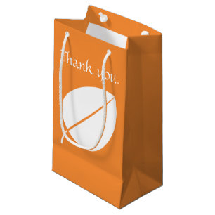 Sacola Para Presentes Pequena Folhas de outono na bolsa de presente laranja
