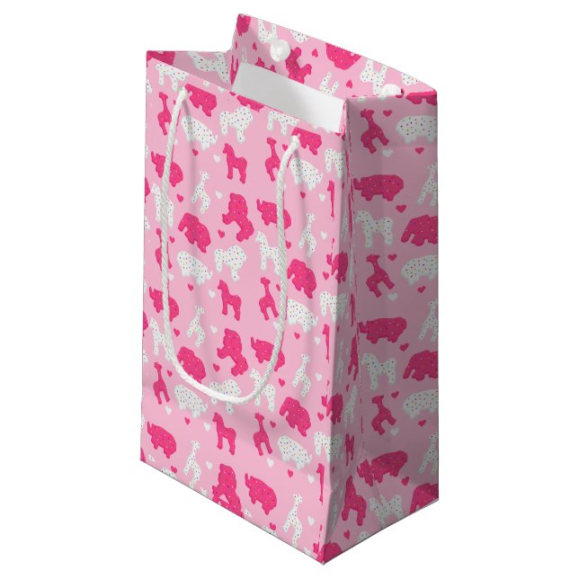 Sacola Para Presentes Pequena Fosco Animal Cookie Birthday Gift Bag (Frente inclinada)
