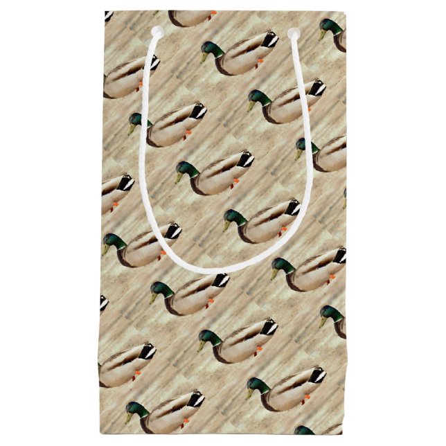 Sacola Para Presentes Pequena Foto de Mallard Duck (Frente)