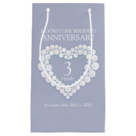 Sacola Para Presentes Pequena Foto do coração da trave