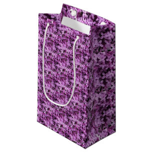 Sacola Para Presentes Pequena Foto Lilac Meia gota em rolos