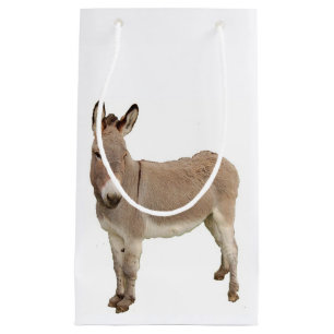 Sacola Para Presentes Pequena Fotografia de burro de burro de burro de burro de