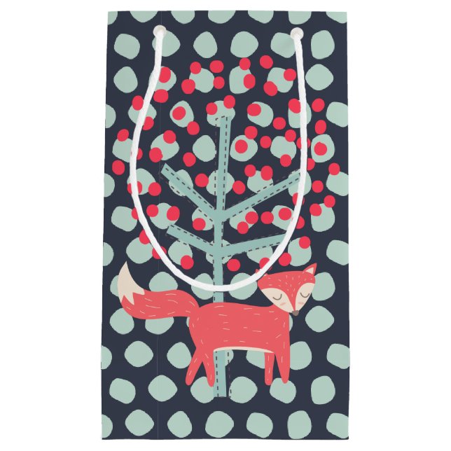 Sacola Para Presentes Pequena Fox Retroativa (Frente)