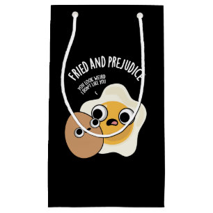 Sacola Para Presentes Pequena Fried E Prejudica Ovos Engraçados Escuros BG