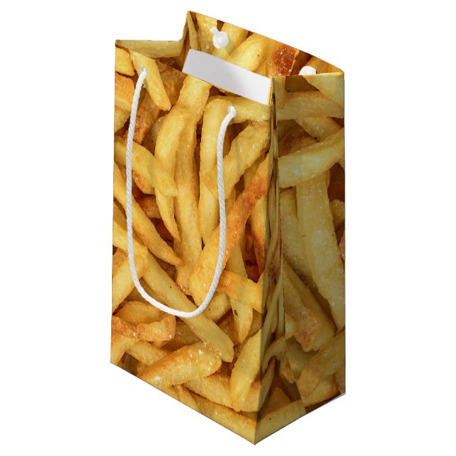 Sacola Para Presentes Pequena Fries franceses (Frente inclinada)