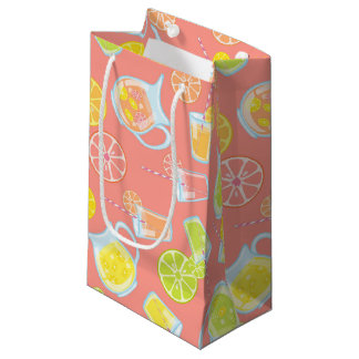 SACOLA PARA PRESENTES PEQUENA FRUTAS E ARMADILHAS DE SUCO