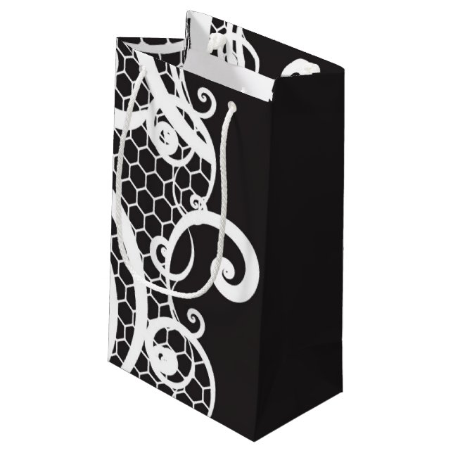 Sacola Para Presentes Pequena Fundo 1 do laço (Verso inclinado)