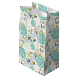 Sacola Para Presentes Pequena Fundo floral 5