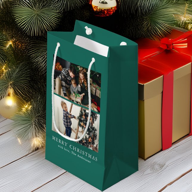 Sacola Para Presentes Pequena Galeria de Fotografias de 2 Personalizados (Criador carregado)