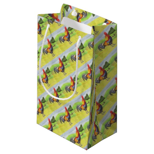Sacola Para Presentes Pequena Galo (Frente inclinada)
