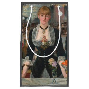 Sacola Para Presentes Pequena Garçom Mal-Humorado Parisiense Manet Um Bar no Fol