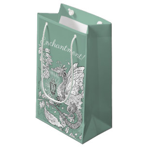 Sacola Para Presentes Pequena Garden Faery Dragon