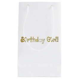 Sacola Para Presentes Pequena Garota de aniversário!