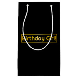 Sacola Para Presentes Pequena Garota de aniversário!