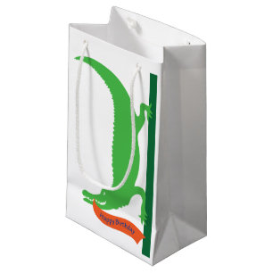 Sacola Para Presentes Pequena Gator Birthday