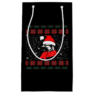 Sacola Para Presentes Pequena german shepherd de Natal