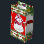 Sacola Para Presentes Pequena Gift Bag Christmas Snowman<br><div class="desc">Gift Bag Algo para todos oferece sacos personalizados de presentes, especialmente para você desenhado para expressar as belas palavras para o seu amado. Este saco de presentes de na moda único trará um sorriso aos seus entes queridos. Enquanto vocês já estão aqui, talvez queiram ver outros itens relacionados ao banheiro,...</div>