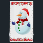 Sacola Para Presentes Pequena Gift Bag Christmas Snowman<br><div class="desc">Gift Bag Algo para todos oferece sacos personalizados de presentes, especialmente para você desenhado para expressar as belas palavras para o seu amado. Este saco de presentes de na moda único trará um sorriso aos seus entes queridos. Enquanto vocês já estão aqui, talvez queiram ver outros itens relacionados ao banheiro,...</div>