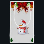 Sacola Para Presentes Pequena Gift Bag Christmas Snowman<br><div class="desc">Gift Bag Algo para todos oferece sacos personalizados de presentes, especialmente para você desenhado para expressar as belas palavras para o seu amado. Este saco de presentes de na moda único trará um sorriso aos seus entes queridos. Enquanto vocês já estão aqui, talvez queiram ver outros itens relacionados ao banheiro,...</div>