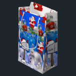Sacola Para Presentes Pequena Gift Bag Christmas Snowman<br><div class="desc">Gift Bag Algo para todos oferece sacos personalizados de presentes, especialmente para você desenhado para expressar as belas palavras para o seu amado. Este saco de presentes de na moda único trará um sorriso aos seus entes queridos. Enquanto vocês já estão aqui, talvez queiram ver outros itens relacionados ao banheiro,...</div>