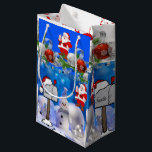 Sacola Para Presentes Pequena Gift Bag Christmas Snowman<br><div class="desc">Gift Bag Algo para todos oferece sacos personalizados de presentes, especialmente para você desenhado para expressar as belas palavras para o seu amado. Este saco de presentes de na moda único trará um sorriso aos seus entes queridos. Enquanto vocês já estão aqui, talvez queiram ver outros itens relacionados ao banheiro,...</div>