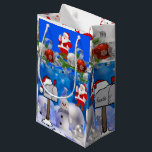 Sacola Para Presentes Pequena Gift Bag Christmas Snowman<br><div class="desc">Gift Bag Algo para todos oferece sacos personalizados de presentes, especialmente para você desenhado para expressar as belas palavras para o seu amado. Este saco de presentes de na moda único trará um sorriso aos seus entes queridos. Enquanto vocês já estão aqui, talvez queiram ver outros itens relacionados ao banheiro,...</div>