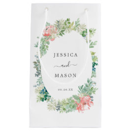 Sacola Para Presentes Pequena Gift Bag de Casamento do Hotel Verde Suave