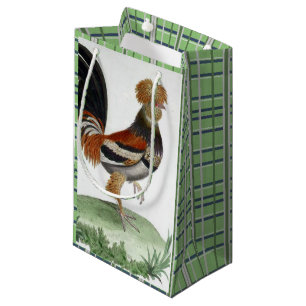 Sacola Para Presentes Pequena Gift Bag French Bird Green