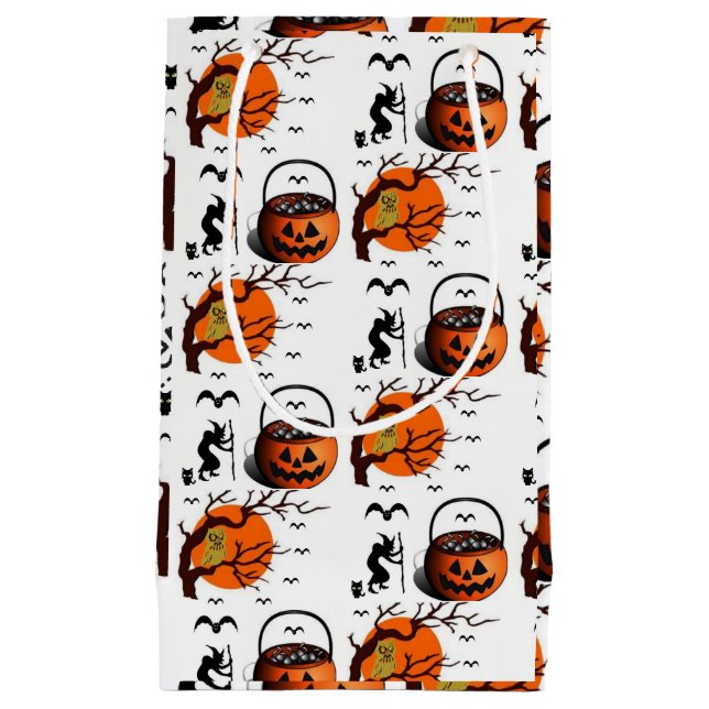 Sacola Para Presentes Pequena Gift Bag Halloween (Frente)