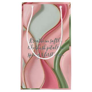 Sacola Para Presentes Pequena Gift bag in stylish abstract graphic