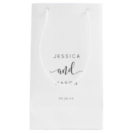 Sacola Para Presentes Pequena Gift Bag Rustic Script Hotel