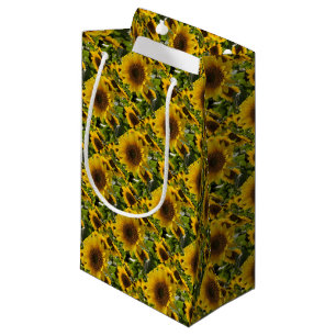 Sacola Para Presentes Pequena Gift Bags Girassóis
