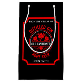 Sacola Para Presentes Pequena Gin Botão Personalizado