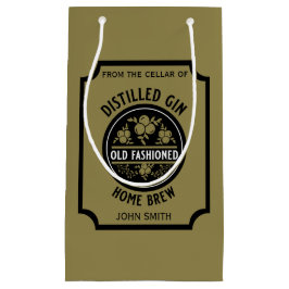 Sacola Para Presentes Pequena Gin Botão Personalizado