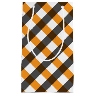 Sacola Para Presentes Pequena Gingham de Halloween 10