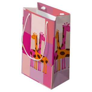 Sacola Para Presentes Pequena Girafa do saco do presente do dia das mães