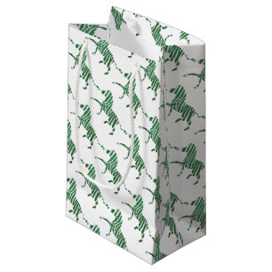 Sacola Para Presentes Pequena Giraffe Black e Cinza Silhoutte