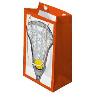 Sacola Para Presentes Pequena Girls Lacrosse Team Orange