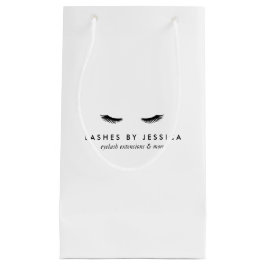 Sacola Para Presentes Pequena Glam Eyelashes Preto e Branco