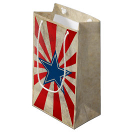 Sacola Para Presentes Pequena Glória envelhecida - vermelho, branco e azul