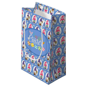 Sacola Para Presentes Pequena Gnomos felzs pascoa