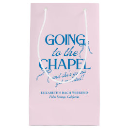 Sacola Para Presentes Pequena Going to the Chapel Bachelorette Weekend