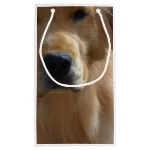 Sacola Para Presentes Pequena Golden retriever lindo