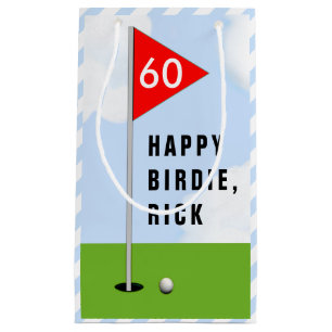 Sacola Para Presentes Pequena Golf Birthday