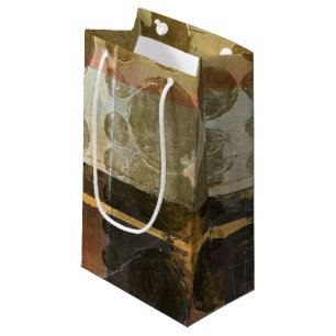 Sacola Para Presentes Pequena Gotas Verdes Circulares